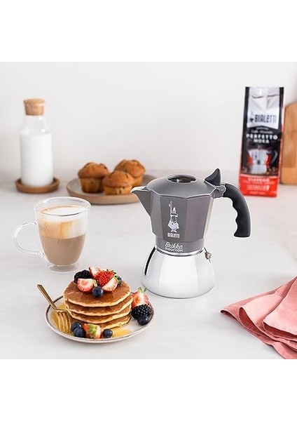 - Brikka Indüksiyon: 4 Cups Ocak Üstü Bol Köpüklü Espresso Pişirici - 170ML - Alt Hazne: Dış Paslanmaz Çelik Iç - Patentli Valfi - Indüksiyon Ocak Türleri Için Uygundur fiyatları