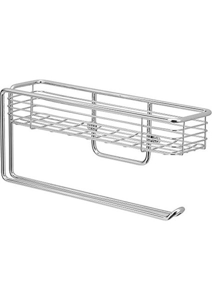 Kağıt Havluluk ve Malzeme Sepeti Birarada Tezgah Altı ve Duvar Montajlı 30X8X13CM