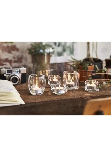 Tealight, Yumuşak Ateşli, Dumansız, Paketli, Yanma Süresi 3,5 Saat, Dekoratif Ev Mumları, Beyaz, Doğal Bitki Mumu, Palmiye Yağı Içermez, 27 Adet, Parfümsüz