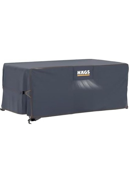 Bahçe Mobilyası Örtüsü, 150-90-74CM, Ağır Hizmet Kumaş, Su Geçirmez, Dış Mekan Masa Örtüsü, Havalandırmalı Masa ve Koruma Kılıfı Gri
