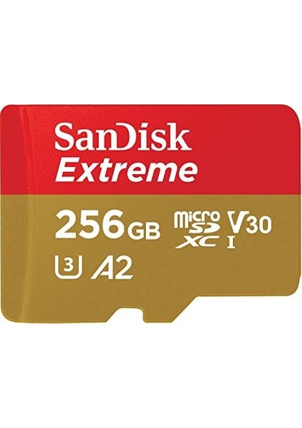Extreme Microsd Uhs I Card 256GB For 4K Video On Smartphones, Action Cams & Drones 190MB/S Read, 130MB/S Write.