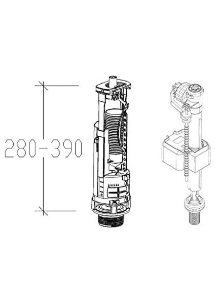 Siamp 49/101 Çift Kademeli Rezervuar Iç Takımı Yeni Sistem Basmalı fiyatları