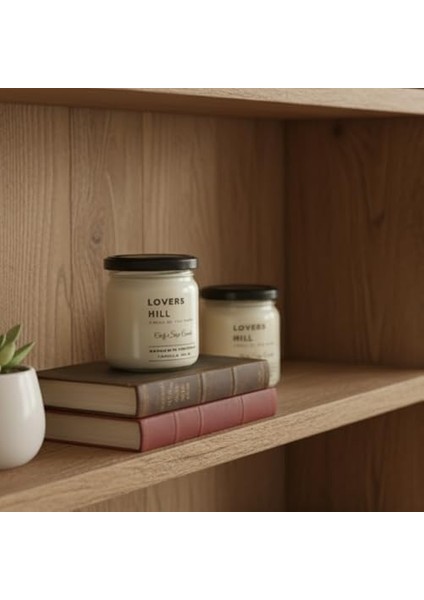Lovers Hill 2’li Set Doğal Soya Mumu – 7oz Cam Kavanoz – 40+ Saat Yanma Süresi – Mandalina, Tarçın, Vanilya & Ylang Ylang Kokulu Mum – Parafin & Paraben Içermez – Aromaterapi & Hediye Mumu fiyatları