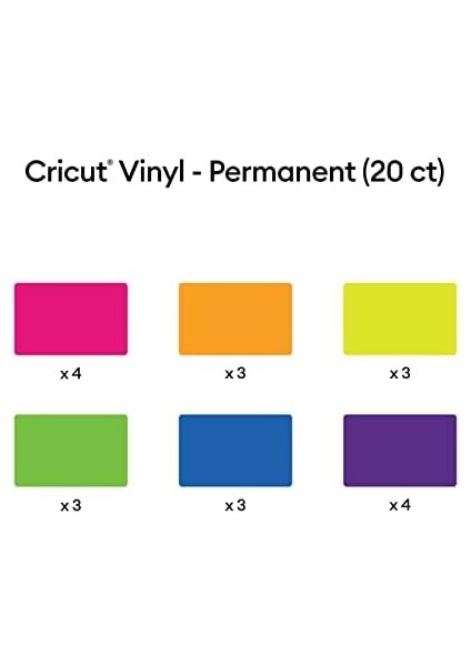 Kalıcı - Parlak Gökkuşağı Örnekleyici, 12X12 Levha, Uzun Ömürlü Kendin Yap Projeleri Oluşturun, Makineleri Için Dayanıklı Yapışkanlı, (10 Renkli 20&apos;li Paket)