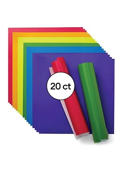 Kalıcı - Parlak Gökkuşağı Örnekleyici, 12X12 Levha, Uzun Ömürlü Kendin Yap Projeleri Oluşturun, Makineleri Için Dayanıklı Yapışkanlı, (10 Renkli 20&apos;li Paket) fiyatları