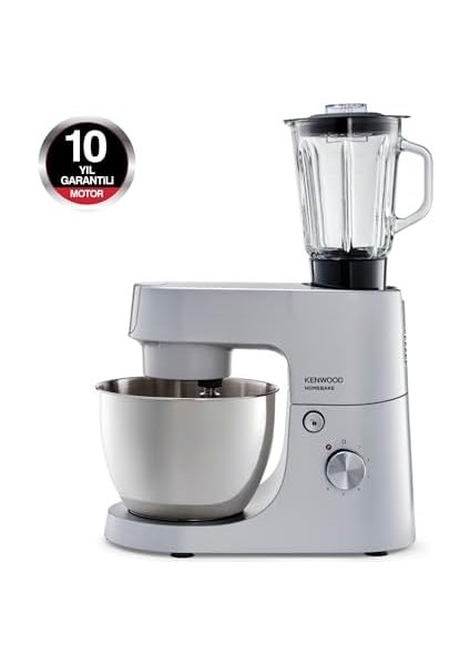 Homebake Plus Mutfak Şefi KHH01.120SI - Stand Mikser, Hamur Yoğurma Makinesi, Aparatı, 1400 Watt, 5 Litre Paslanmaz Çelik Geniş Hazne, Sıçrama Önleyici Kapak, 3 Hazne Içi Aparat fiyatları