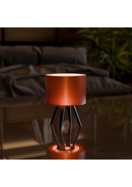 Modern Masa Lambası – Renk Geçişli Dekoratif | Yatak Odası ve Salon Için Ortam Aydınlatması, Gece Lambası