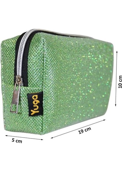 Yuga Makyaj Çantası Simli Su Yeşili fiyatları
