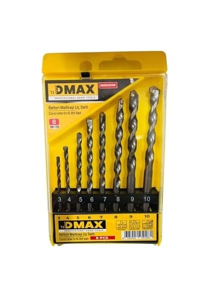 8 Parça Matkap Ucu Seti, Model DMX4348