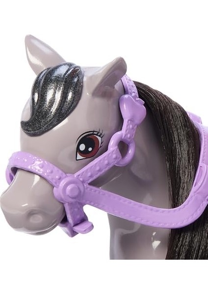 Chelsea™ Bebek ve Midilli Chelsea Bebek ve Oyuncak At Seti, Kask Aksesuarı Dahildir, Bebeğin Dizleri Midilliye Binmek Için Bükülebilir HTK29 modelleri