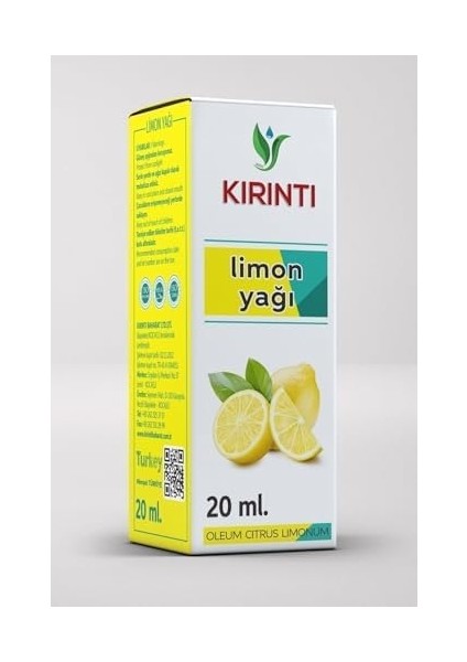 Kırıntı 2000 Limon Yağı 20 ml