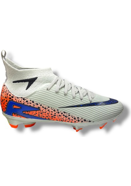 610 Süperfly Yeni Model Özel Taban Çoraplı Krampon Gri Turuncu Desenli modelleri