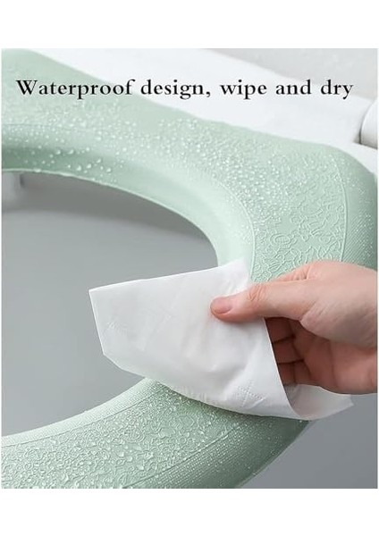 Banyo Klozet Kapağı, 9X42CM Kendinden Yapışkanlı Isıtıcılı Yastık, Yıkanabilir Sağlıklı Klozet Kapağı Pedi, Silikon Köpük Yüksek Köpüklü Yapışkan fiyatları