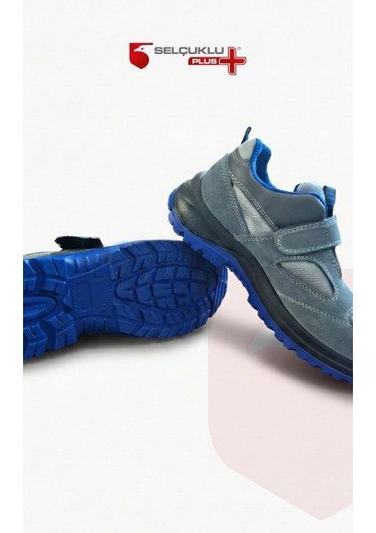 Premium Made S1 Mavi Taban Çelik Burun İş Ayakkabısı Kaymaz Antistatik Nefes Alabilir Hafif Model fiyatları