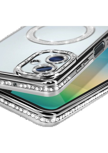 Samsung Galaxy A06 Joke Simli Magneticsafe Kılıf - GÜMÜŞ-(5796) - BI001V-4YWO83 modelleri