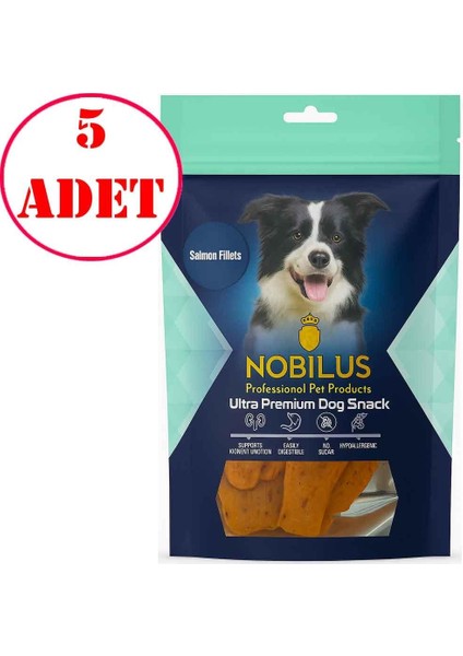 Köpek Ödül Maması Somon Fileto 80 gr 5 Ad