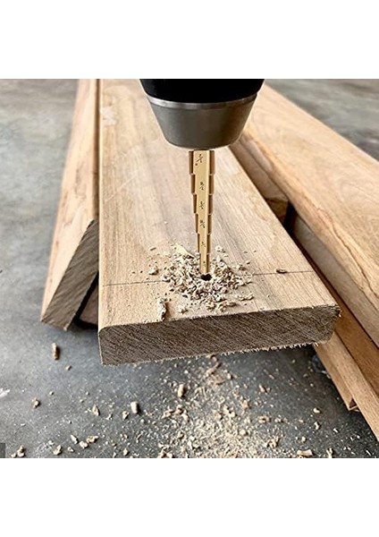 Metal Için Kademeli Matkap Ucu Seti 3 Adet/set Yüksek Hızlı Çelik Titanyum Kademeli Matkap Ucu Seti Hss Plastik Ahşap Metal Için Çoklu Delik Delme Youmaxe fiyatları