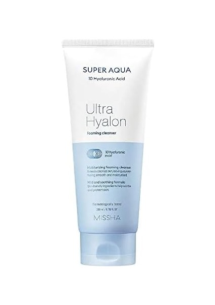 Mıssha 10 Farklı Hyalüronik Asit Içeren Cilt Temizleme Köpüğü Super Aqua Ultra Hyalon Cleansing Foam fiyatları