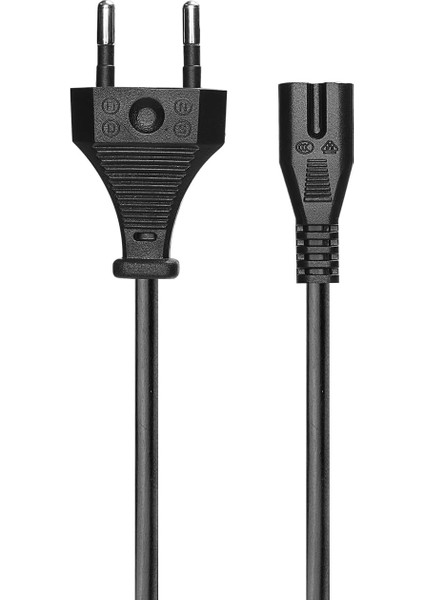 Sl-Tp2 1.5m 0.75MM Teyip Fişi Power Kablosu - Notebook Adaptör Işıldak Power Kablo 2 Pin Elektrik Güç Kablosu (1)