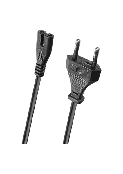 Sl-Tp2 1.5m 0.75MM Teyip Fişi Power Kablosu - Notebook Adaptör Işıldak Power Kablo 2 Pin Elektrik Güç Kablosu (1) fiyatları