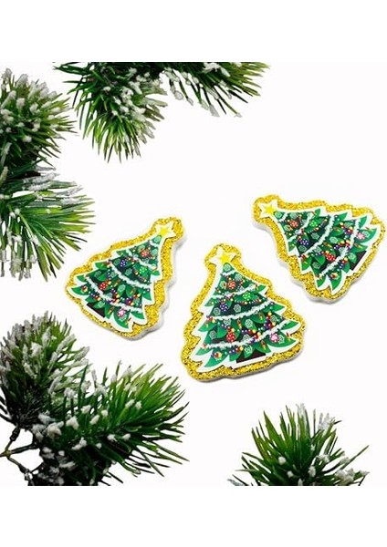 Asılabilir Çam Ağacı Strafor Yılbaşı Süsü (6’lı Set) fiyatları