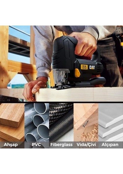 DX5310 550WATT Profesyonel Devir Ayarlı Dekupaj Testere + DA06901 10 Parça Testere Ucu fiyatları