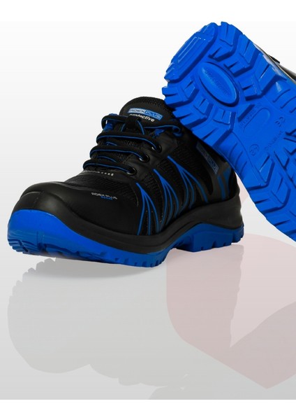 Adex Plus S1 Mavi İş Ayakkabısı Çelik Burun Kaymaz Taban İş Güvenliği Ayakkabısı