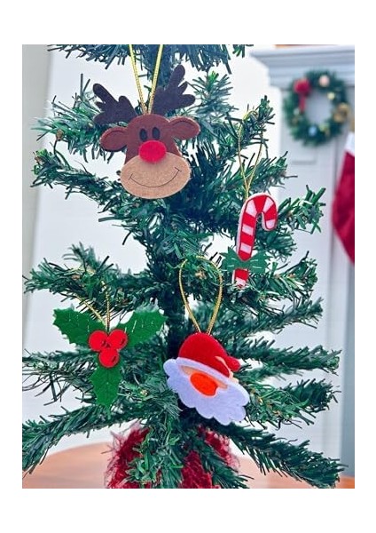 Yılbaşı Ağacı Süsü, 35 Parça, Kar Tanesi, Fiyonk,palamut, Melek El Yapımı Yılbaşı Süsler modelleri