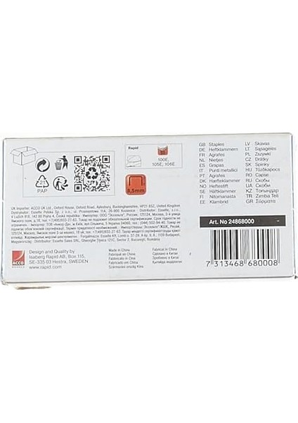 24868000 Zımba Teli 66/8 mm + Super Strong, Galvanizli, 5000 Adet