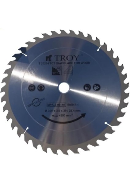 25254 Ahşap Dairesel Testere Bıçağı 305MM x 40T