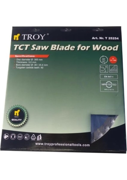 25254 Ahşap Dairesel Testere Bıçağı 305MM x 40T modelleri