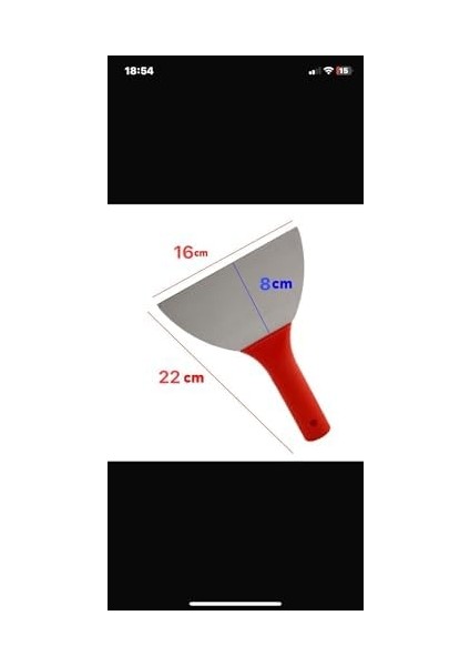 Plastik Saplı Metal Spatula Sıva Duvar Macun Boya Kazıma Ispatulası 16 cm Takılabilir Sap fiyatları