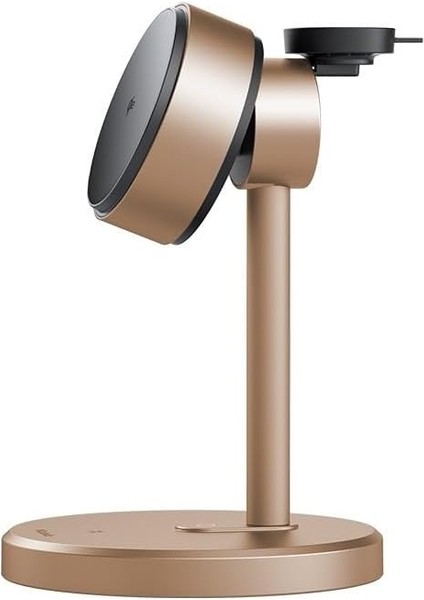 CH-2463 3in1 15W Magq Qi2 Kablosuz Şarj Standı Titanyum