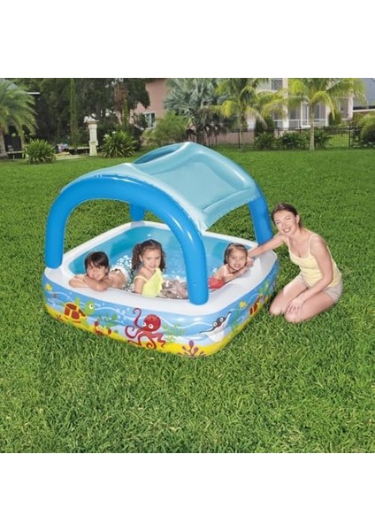 Gölgelikli Oyun Havuzu 1.40M x 1.40M x 1.14M modelleri