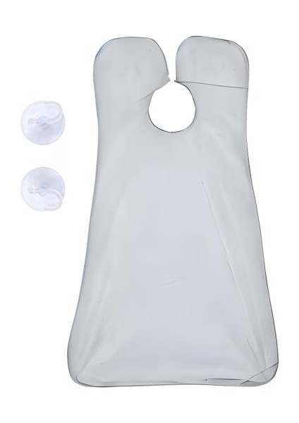 Saç Sakal Yemek Örtüsü Duş Banyo Temizlik Önlüğü Vantuzlu Aparat Aynaya Fayansa Veya Asılabilir Fonksiyonel Sakal Önlüğü