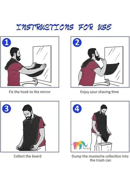 Saç Sakal Yemek Örtüsü Duş Banyo Temizlik Önlüğü Vantuzlu Aparat Aynaya Fayansa Veya Asılabilir Fonksiyonel Sakal Önlüğü modelleri