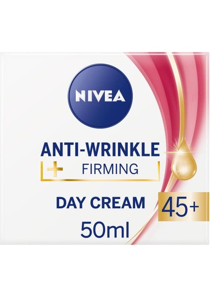 Nıvea Kırışıklık Karşıtı + Sıkılaştırıcı Krem Yaş 45+ (50 Ml), Yaşa Özel Yüz Bakım Kremi, Kayısı Çekirdeği ve Shea Yağı ile Yoğun Cilt Bakım, Uv Filtresi ile Güneş Koruması fiyatları