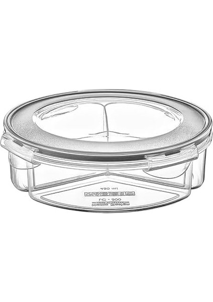 5dm-3 Bölmeli Sızdırmaz Contalı Kilitli Kapaklı 1,35 Litre Yuvarlak Erzak Saklama Kabı LC-500 fiyatları