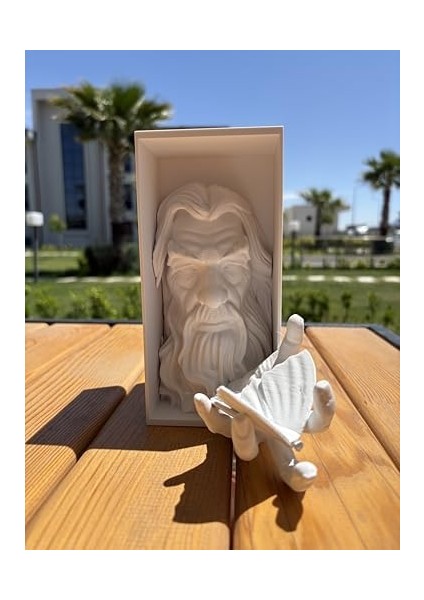 Lotr Gandalf Kitap Tutucu - Dekoratif 3D Baskı Raf Objesi