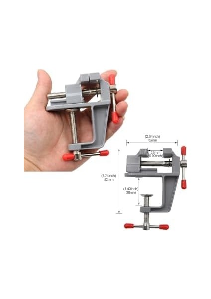 Mini Çok Amaçlı Detay Çalışma Mengenesi Masa Montajlı Saat Boncuk Işleme