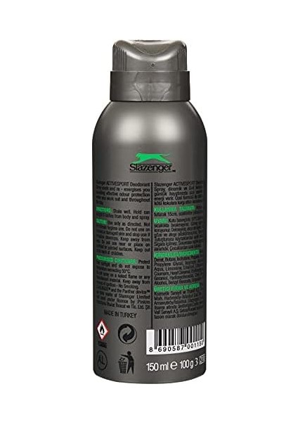 Slazenger Activesport Yeşil Deodorant Spray (150 Ml) fiyatları