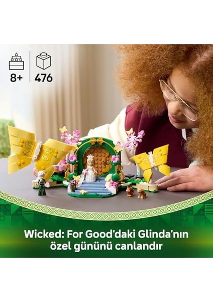 Wicked Glinda’nın Düğünü 75688-8 Yaş ve Üzeri Kız ve Erkek Çocukları Için Duruşu Ayarlanabilir Kelebek Oyuncağı ve 2 Mini Bebek Içeren Yaratıcı Eğlenceli Oyuncak Yapım Seti (476 Parça) fiyatları