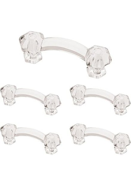 Victorian Dolap Kulbu, 7.6 cm Aralıklı, Şeffaf, 5&apos;li Paket fiyatları