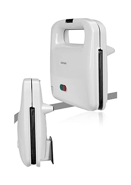 750W Isınmaya Dayanıklı Tost ve Izgara Makinesi Beyaz