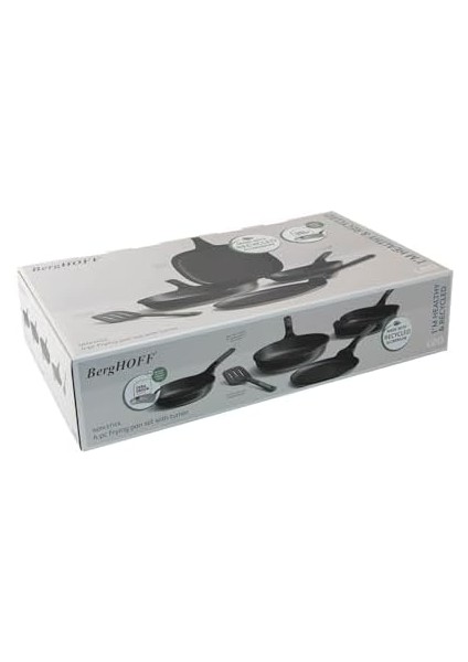 Leo Stone Yapışmaz Alüminyum Döküm 4&apos;lü Kızartma Tavası Seti