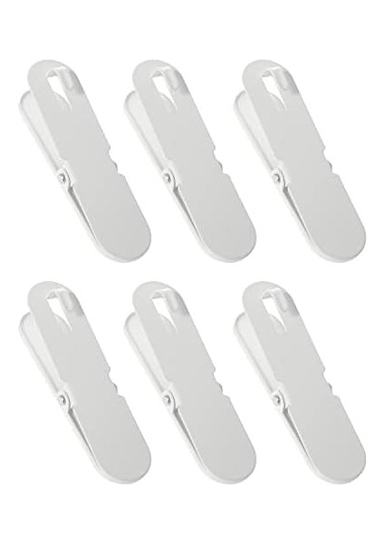 Skadis Klipsleri (Skadis Pegboard Için), Beyaz, 2 x 8 Cm, 6 Adet