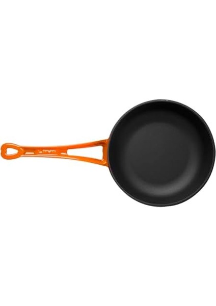 Metal Döküm Kızartma Tavası, Metal Saplı, 24 Cm, Turuncu fiyatları