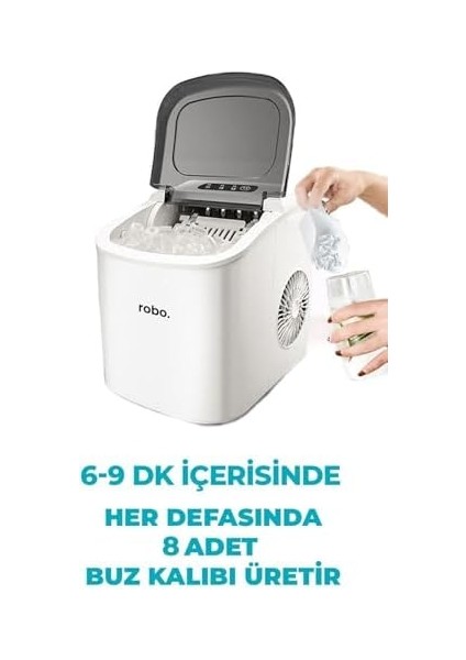 Robo Buz Makinesi (15 kg Kapasiteli) modelleri