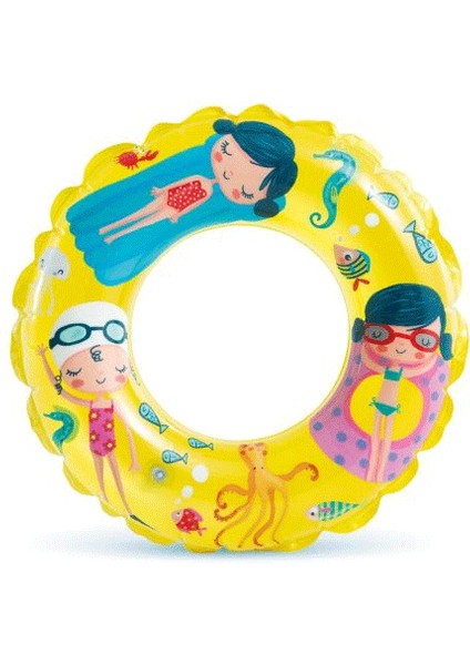 IS59242 Şeffaf Baskılı Simit 61 cm - Vardem Oyuncak indirimleri