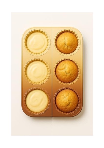 2 Adet 6’lı Silikon Muffin Kek Kalıbı Dayanıklı Yapışmaz Gıda Dostu Renkli Esnek Muffin Kalıbı Kolay Temizlenen Mini Kek Kalıbı Pratik Modern Mutfak Için (Muffin) modelleri